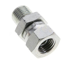 G 1/4'' F/M Adaptador Reductor de Acero Cincado 350 Bar - Hidráulico [2 Piezas]