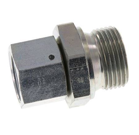 G 3/4'' x G 1'' F/M Adaptador reductor de acero galvanizado 175 Bar - Hidráulico