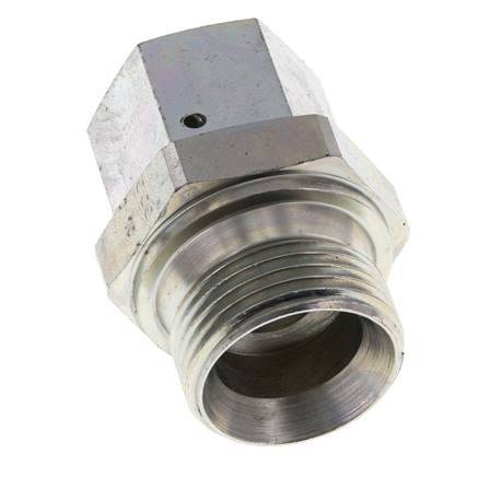 G 3/4'' x G 1'' F/M Adaptador reductor de acero galvanizado 175 Bar - Hidráulico