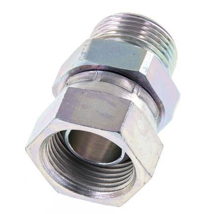 G 3/4'' F/M Adaptador reductor de acero galvanizado 175 Bar - Hidráulico