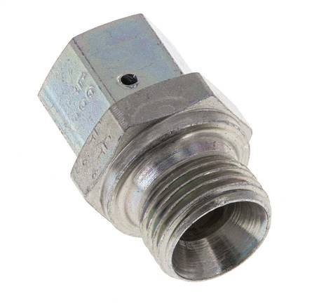 G 3/8'' x G 1/2'' F/M Zinc plated Steel Reducing Adapter 350 Bar - Hydraulic