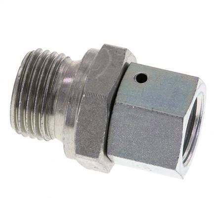G 3/8'' x G 1/2'' F/M Adaptador reductor de acero galvanizado 350 Bar - Hidráulico