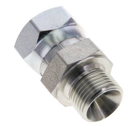 G 3/8'' F/M Adaptador Reductor de Acero Cincado 325 Bar - Hidráulico [2 Piezas]