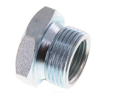 G 3/8'' x M22x1,5 F/M Anillo reductor de acero cincado 250 Bar - Hidráulico