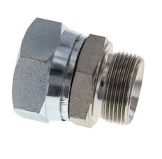 G 1 1/2'' x G 1 1/4'' F/M Adaptador Reductor de Acero Cincado 125 Bar - Hidráulico