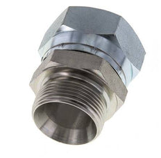 G 1 1/2'' x G 1 1/4'' F/M Adaptador Reductor de Acero Cincado 125 Bar - Hidráulico