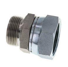 G 1 1/2'' x G 1 1/4'' F/M Adaptador Reductor de Acero Cincado 125 Bar - Hidráulico