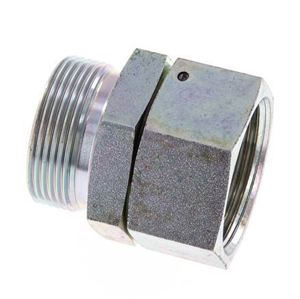 G 1 1/2'' F/M Zinc plated Steel Reducing Adapter 125 Bar - Hydraulic