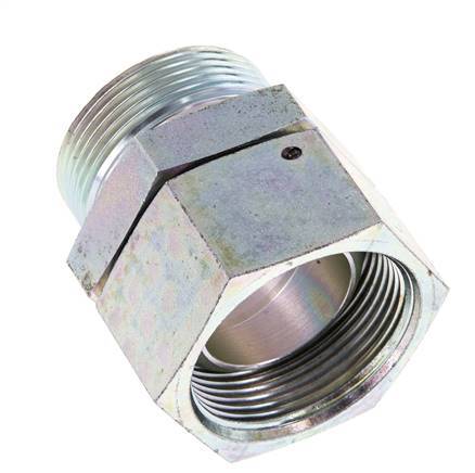 G 1 1/2'' F/M Zinc plated Steel Reducing Adapter 125 Bar - Hydraulic
