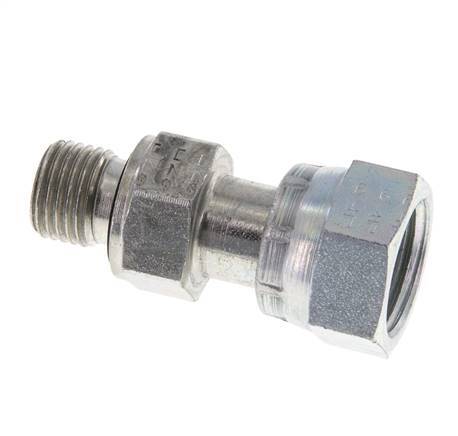 UN 11/16''-16 x G 1/4'' F/M Adaptador reductor de acero galvanizado ORFS 630 Bar - Hidráulico
