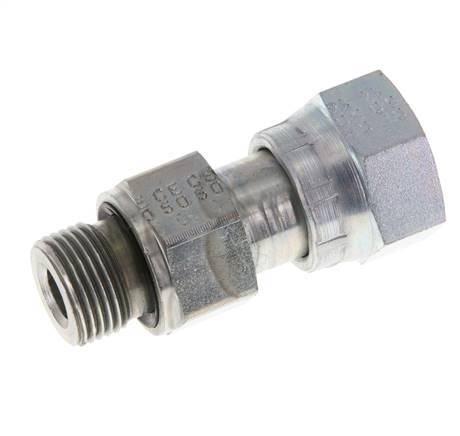UN 13/16''-16 x G 3/8'' F/M Adaptador reductor de acero galvanizado ORFS 630 Bar - Hidráulico