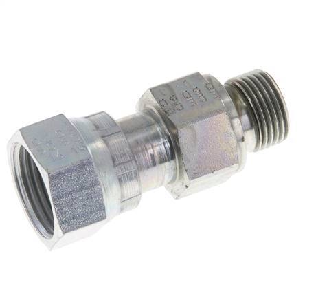 UN 13/16''-16 x G 3/8'' F/M Adaptador reductor de acero galvanizado ORFS 630 Bar - Hidráulico