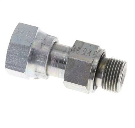 UN 13/16''-16 x G 3/8'' F/M Adaptador reductor de acero galvanizado ORFS 630 Bar - Hidráulico