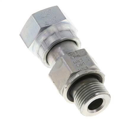 UN 13/16''-16 x G 3/8'' F/M Adaptador reductor de acero galvanizado ORFS 630 Bar - Hidráulico