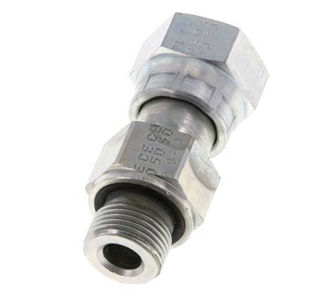 UN 13/16''-16 x G 3/8'' F/M Adaptador reductor de acero galvanizado ORFS 630 Bar - Hidráulico