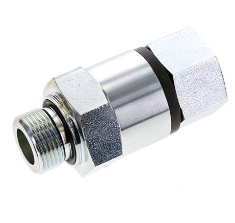 G 3/4'' F/M Zinc plated Steel Swivel Joint 400 Bar - Hydraulic - High-pressure