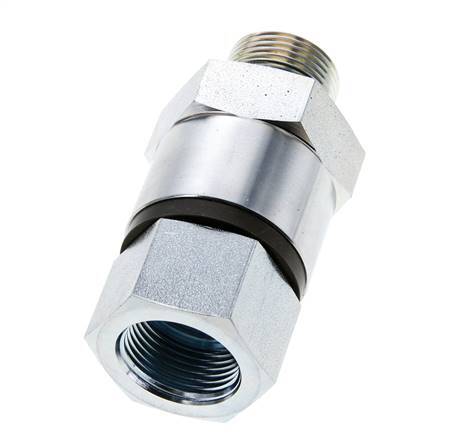 G 3/4'' F/M Junta giratoria de acero galvanizado 400 Bar - Hidráulica - Alta presión