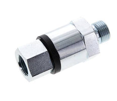 G 3/8'' F/M Junta giratoria de acero galvanizado 400 Bar - Hidráulica - Alta presión