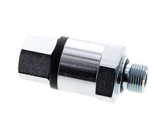 G 3/8'' F/M Junta giratoria de acero galvanizado 400 Bar - Hidráulica - Alta presión