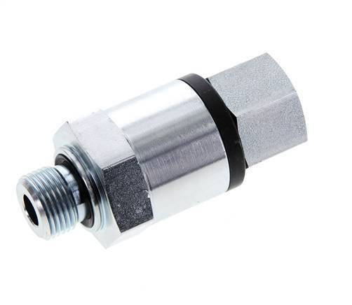 G 3/8'' F/M Junta giratoria de acero galvanizado 400 Bar - Hidráulica - Alta presión