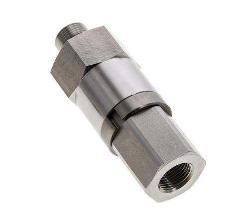 G 3/8'' F/M Stainless steel Swivel Joint 250 Bar - Hydraulic - High-pressure