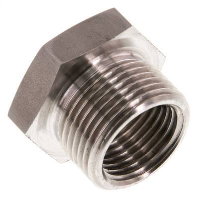 G 1/2'' x G 3/4'' F/M Anillo reductor de acero inoxidable 40 Bar