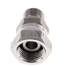 G 1/2'' x G 3/8'' F/M Stainless steel Reducing Adapter 300 Bar - Hydraulic