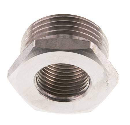 G 1/2'' x G 1'' F/M Anillo reductor de acero inoxidable 40 Bar