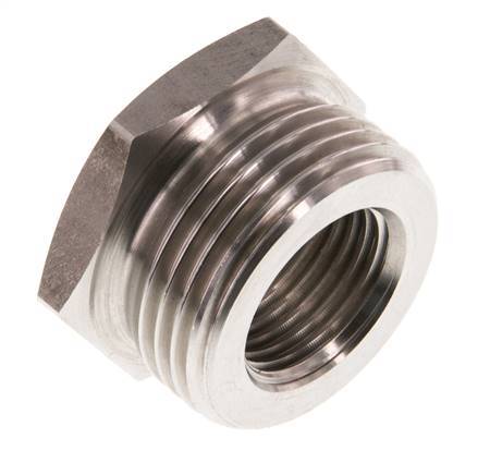 G 1/2'' x G 1'' F/M Anillo reductor de acero inoxidable 40 Bar