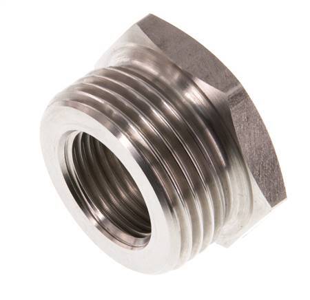 G 1/2'' x G 1'' F/M Anillo reductor de acero inoxidable 40 Bar