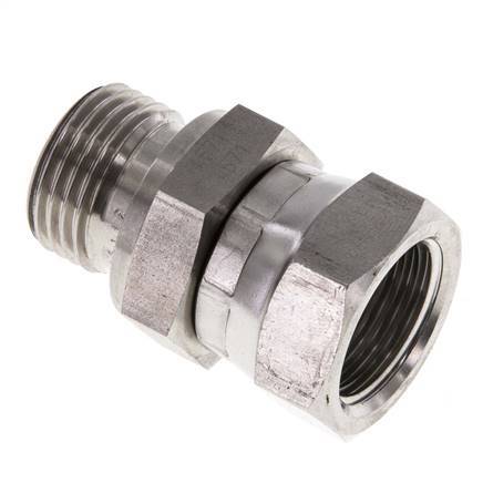 G 1/2'' F/M Stainless steel Reducing Adapter 300 Bar - Hydraulic