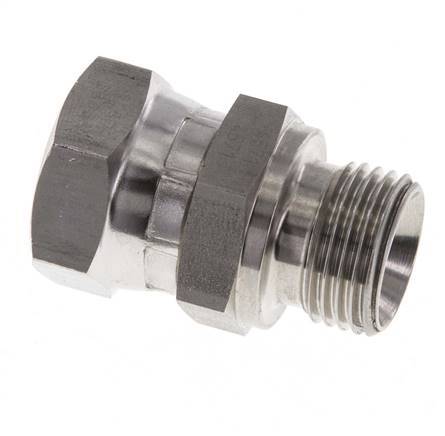 G 1/2'' F/M Stainless steel Reducing Adapter 300 Bar - Hydraulic