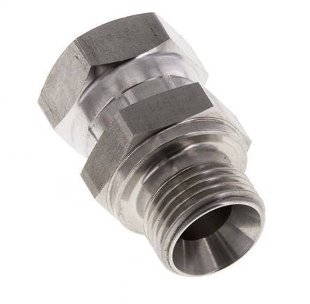 G 1/2'' F/M Stainless steel Reducing Adapter 300 Bar - Hydraulic