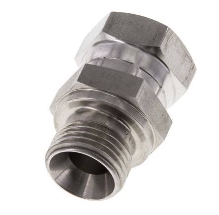 G 1/2'' F/M Stainless steel Reducing Adapter 300 Bar - Hydraulic