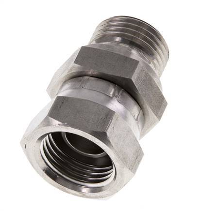 G 1/2'' F/M Stainless steel Reducing Adapter 300 Bar - Hydraulic