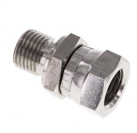 G 1/4'' F/M Adaptador reductor de acero inoxidable 350 Bar - Hidráulico