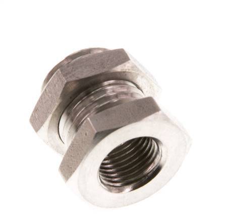 G 1/8'' x G 1/4'' F/M Stainless steel Bulkhead Fitting 40 Bar