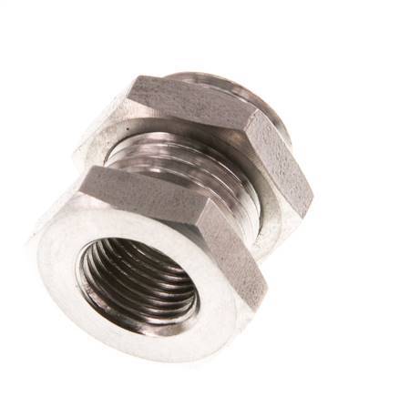 G 1/8'' x G 1/4'' F/M Stainless steel Bulkhead Fitting 40 Bar