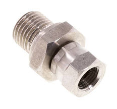 G 1/8'' x G 1/4'' F/M Stainless steel Reducing Adapter 350 Bar - Hydraulic