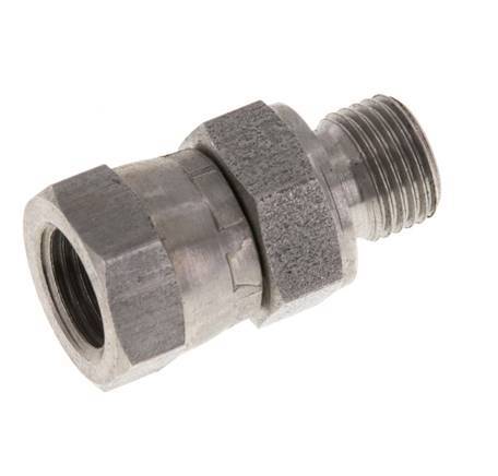 G 1/8'' F/M Adaptador reductor de acero inoxidable 400 Bar - Hidráulico