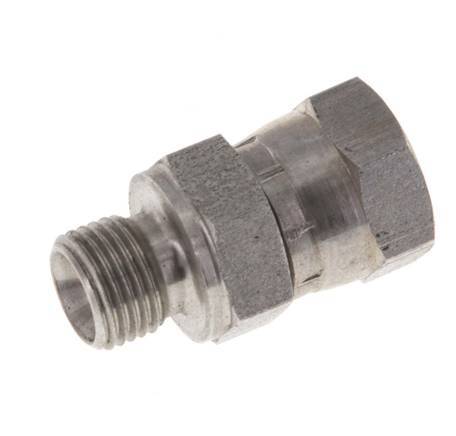 G 1/8'' F/M Adaptador reductor de acero inoxidable 400 Bar - Hidráulico