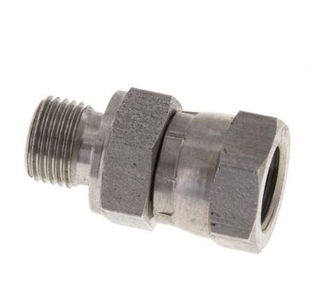 G 1/8'' F/M Adaptador reductor de acero inoxidable 400 Bar - Hidráulico