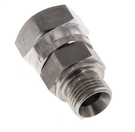 G 3/4'' x G 1/2'' F/M Stainless steel Reducing Adapter 175 Bar - Hydraulic