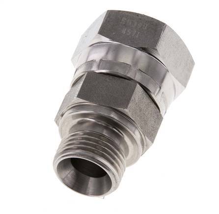 G 3/4'' x G 1/2'' F/M Stainless steel Reducing Adapter 175 Bar - Hydraulic