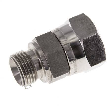 G 3/4'' x G 1/2'' F/M Adaptador reductor de acero inoxidable 175 Bar - Hidráulico