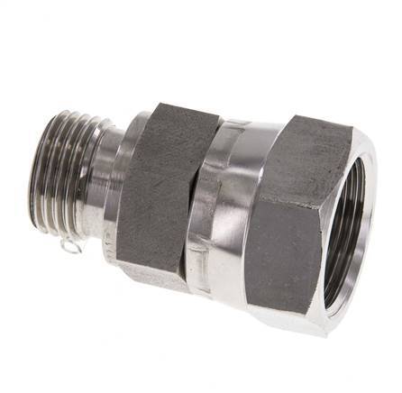 G 3/4'' x G 1/2'' F/M Stainless steel Reducing Adapter 175 Bar - Hydraulic