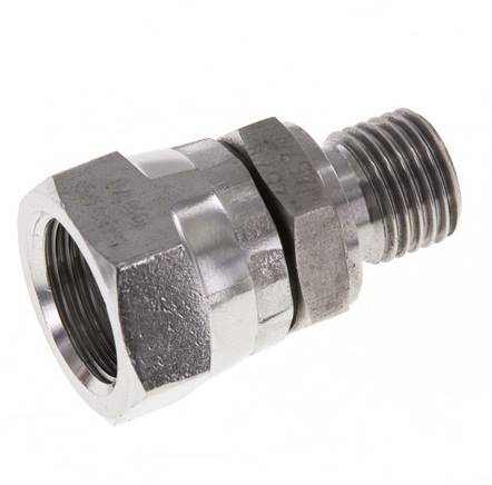 G 3/8'' x G 1/4'' F/M Adaptador reductor de acero inoxidable 350 Bar - Hidráulico
