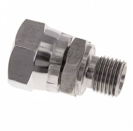 G 3/8'' x G 1/4'' F/M Adaptador reductor de acero inoxidable 350 Bar - Hidráulico