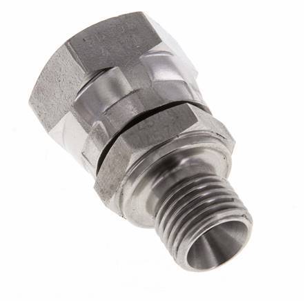 G 3/8'' x G 1/4'' F/M Adaptador reductor de acero inoxidable 350 Bar - Hidráulico