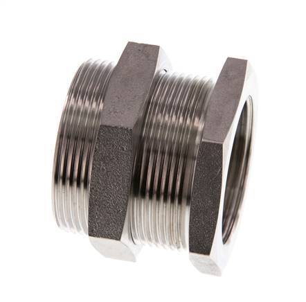 G 1 1/4'' x M49x2 F/M Stainless steel Bulkhead Fitting 40 Bar